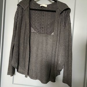 Hollister | gray Knit cardigan